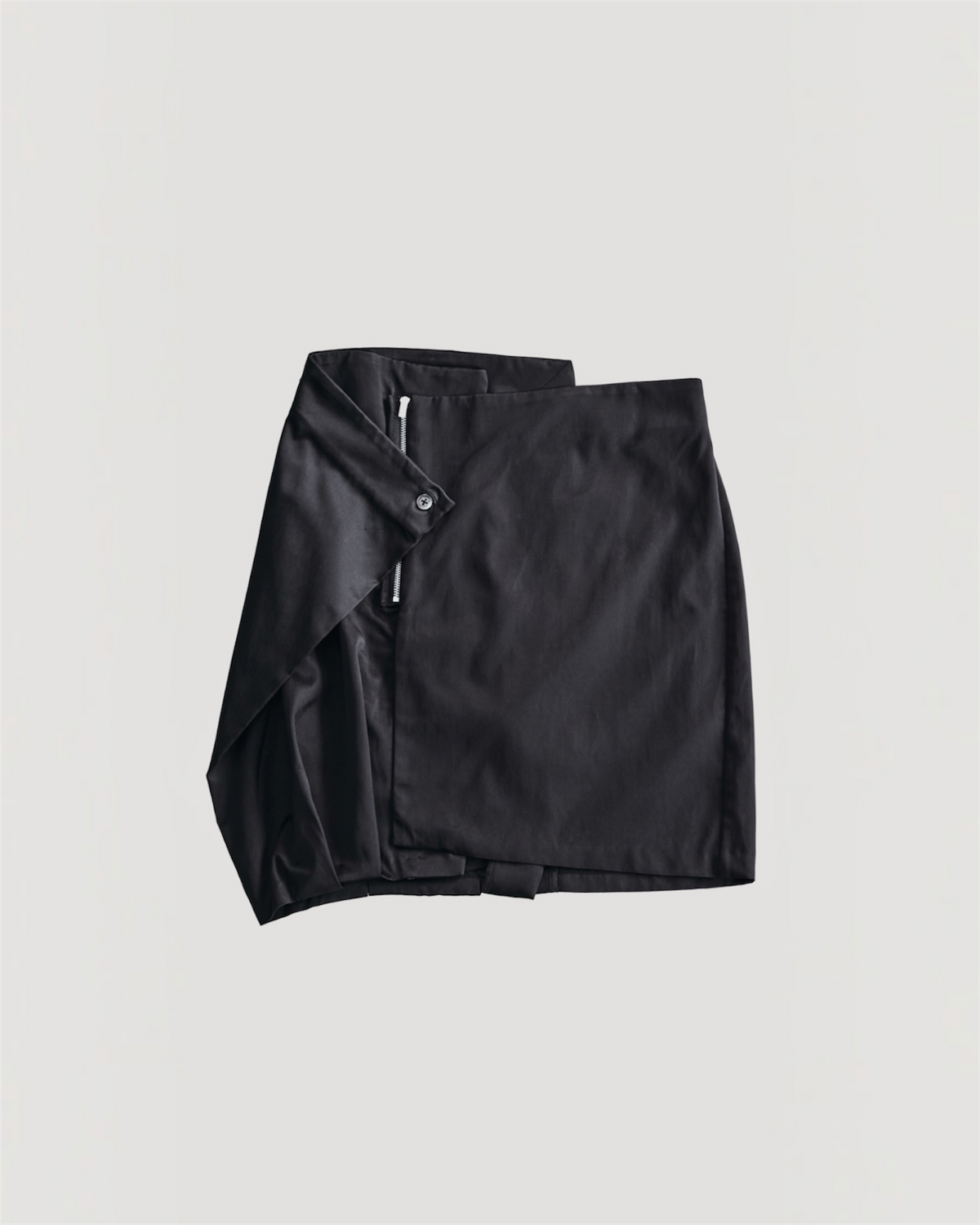 OFFSET WRAP SKIRT