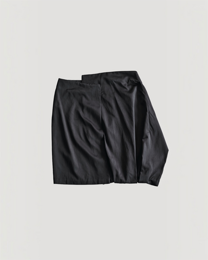 OFFSET WRAP SKIRT
