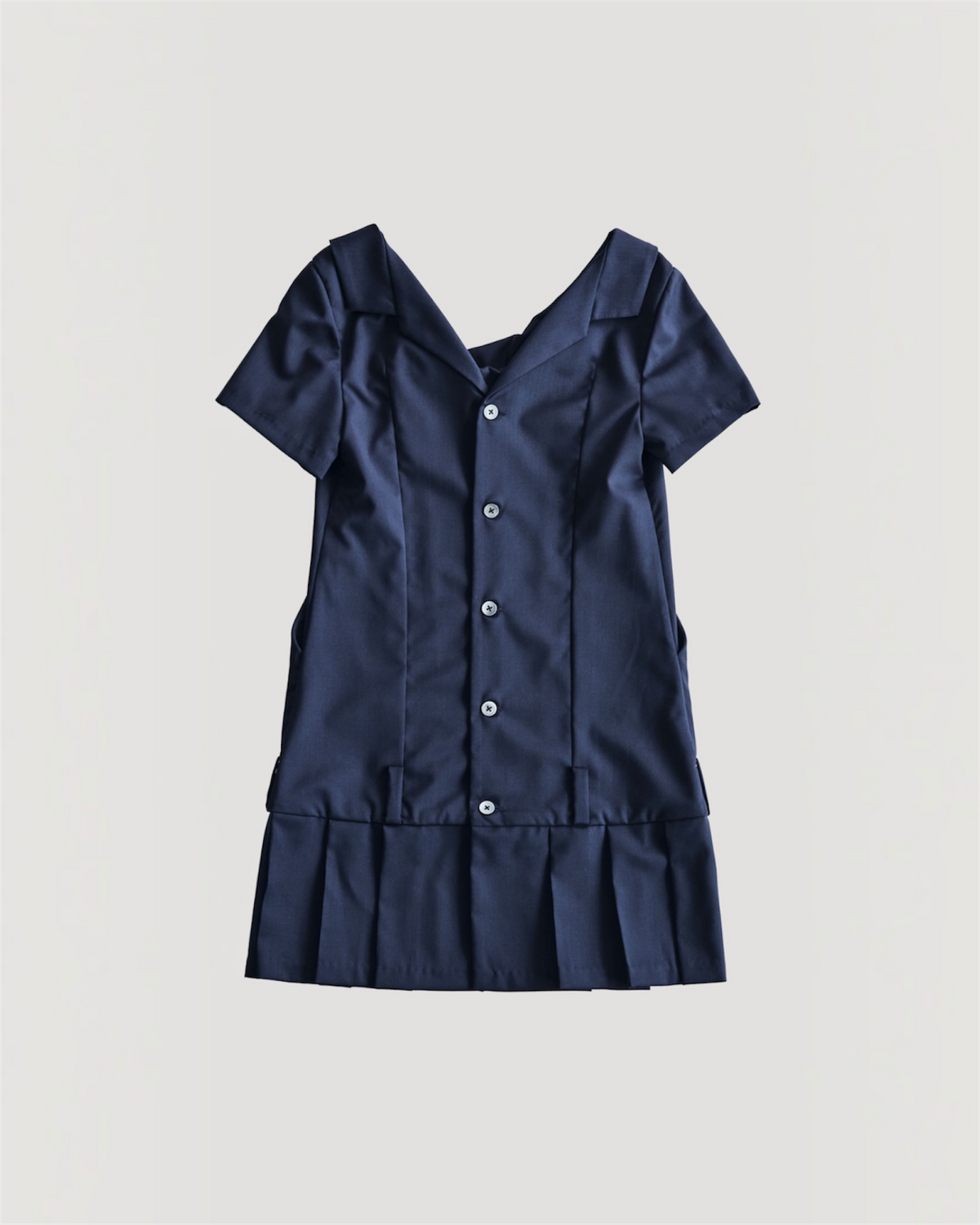 LOW WAIST PLEATED DRESS