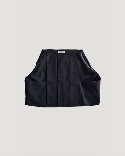 SCULPTED PLEATED SKIRT