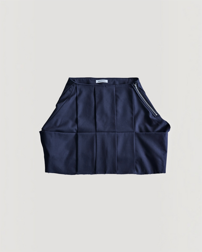 SCULPTED PLEATED SKIRT
