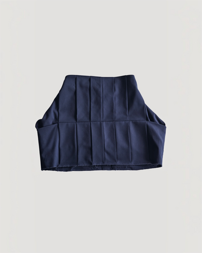 SCULPTED PLEATED SKIRT